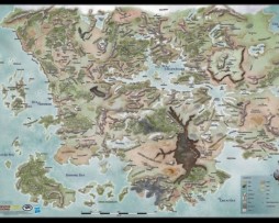 Dungeons & Dragons Game Mat Forgotten Realms Campaign Map 1