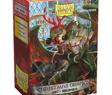 Dragon Shield Brushed Art Series - Christmas Dragon 100 Sleeves (63mmx88mm)