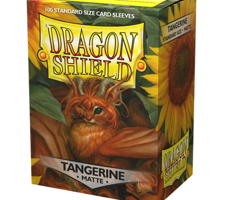Dragon Shield Tangerine Matte 100 Sleeves (63mmx88mm)