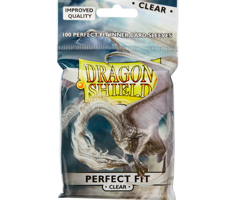 Dragon Shield Standard Perfect Fit Sleeves Clear (63mmx88mm)